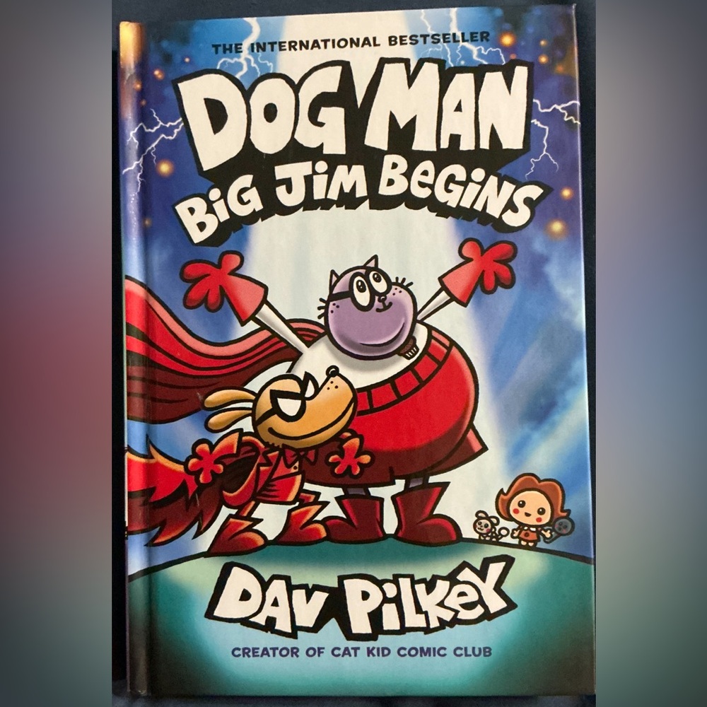 Dog Man Big Jim Begins by - Blue Cover